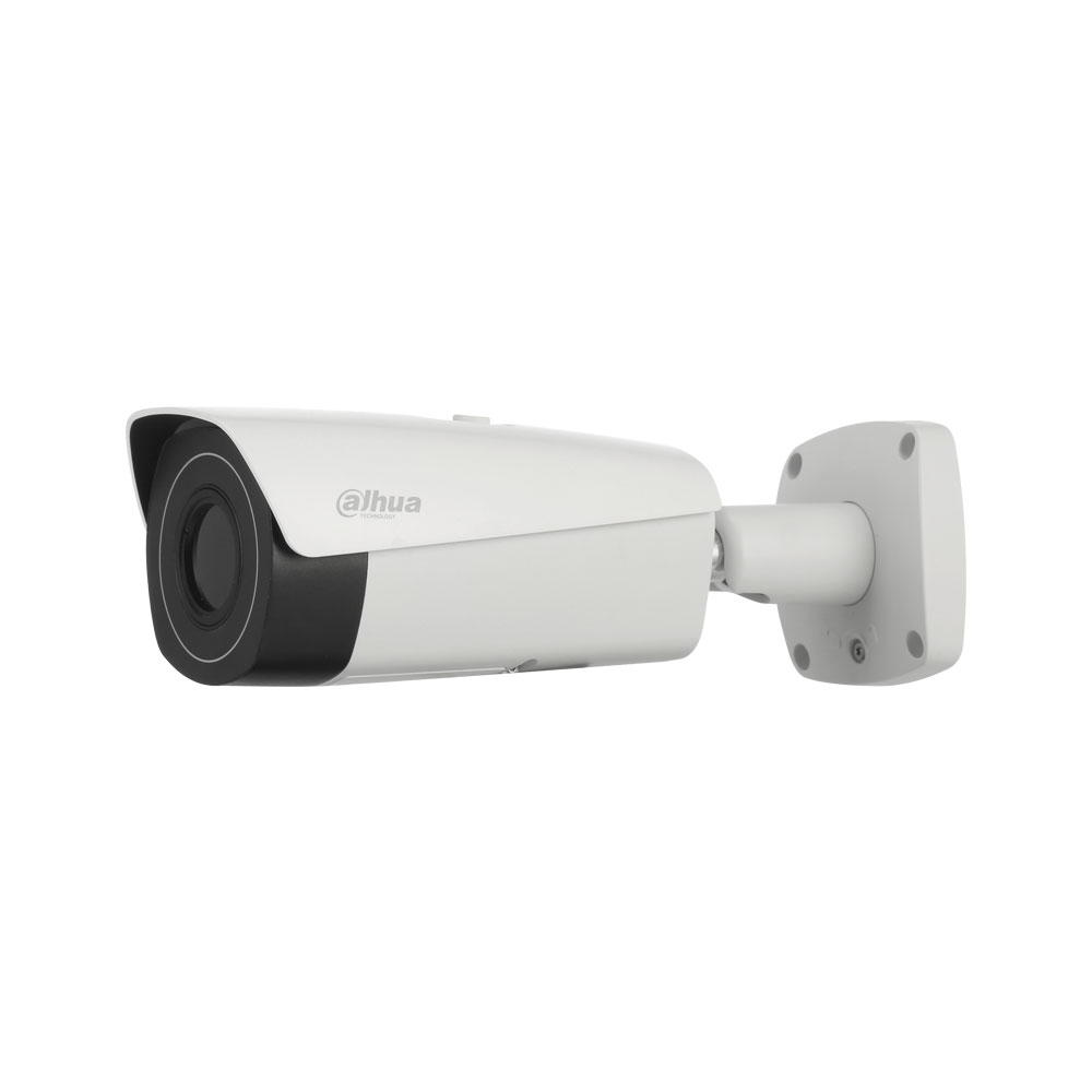 DAHUA-1866 | Telecamera bullet termica IP. Risoluzione 640 x 512. Obiettivo 7,5 mm (91,2 ° x 70,3 °). Rilevamento di persone fino a 221 metri e di veicoli fino a 490 metri. Uscita video CVBS / BNC. AGC, 3D-DNR, 4 zone ROI, sensore video e maschere per la privacy. Intelligent Video Analysis (IVS). 1 ingresso audio / 1 uscita. 2 ingressi / 2 uscite di allarme. RS485. IP67. 6KV a prova di fulmine. 12V DC. PoE / ePoE.
