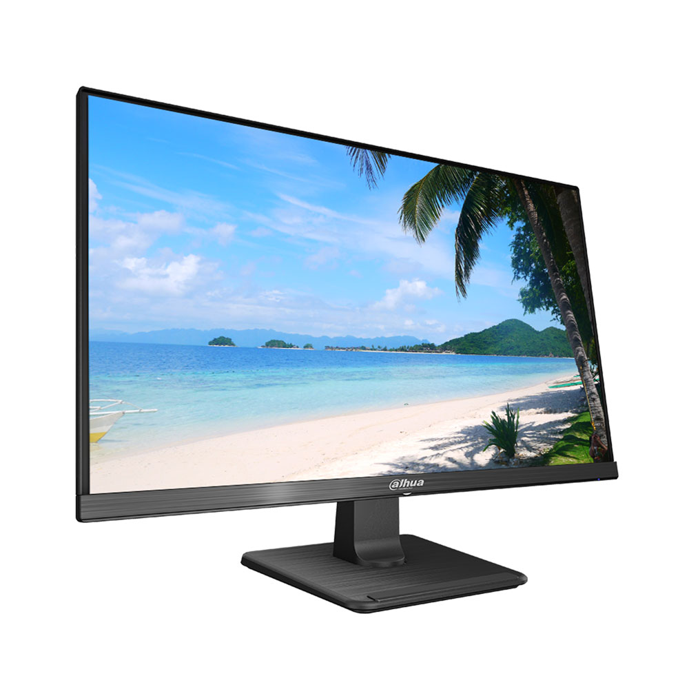 DAHUA-2083 | Moniteur LED 27 "1080P de niveau industriel. Résolution native 1920 x 1080. 1 HDMI, 1 VGA, 1 entrée audio. Comprend un câble VGA, un câble d'alimentation et un support. VESA 100x100. Fonctionnement 24x7.