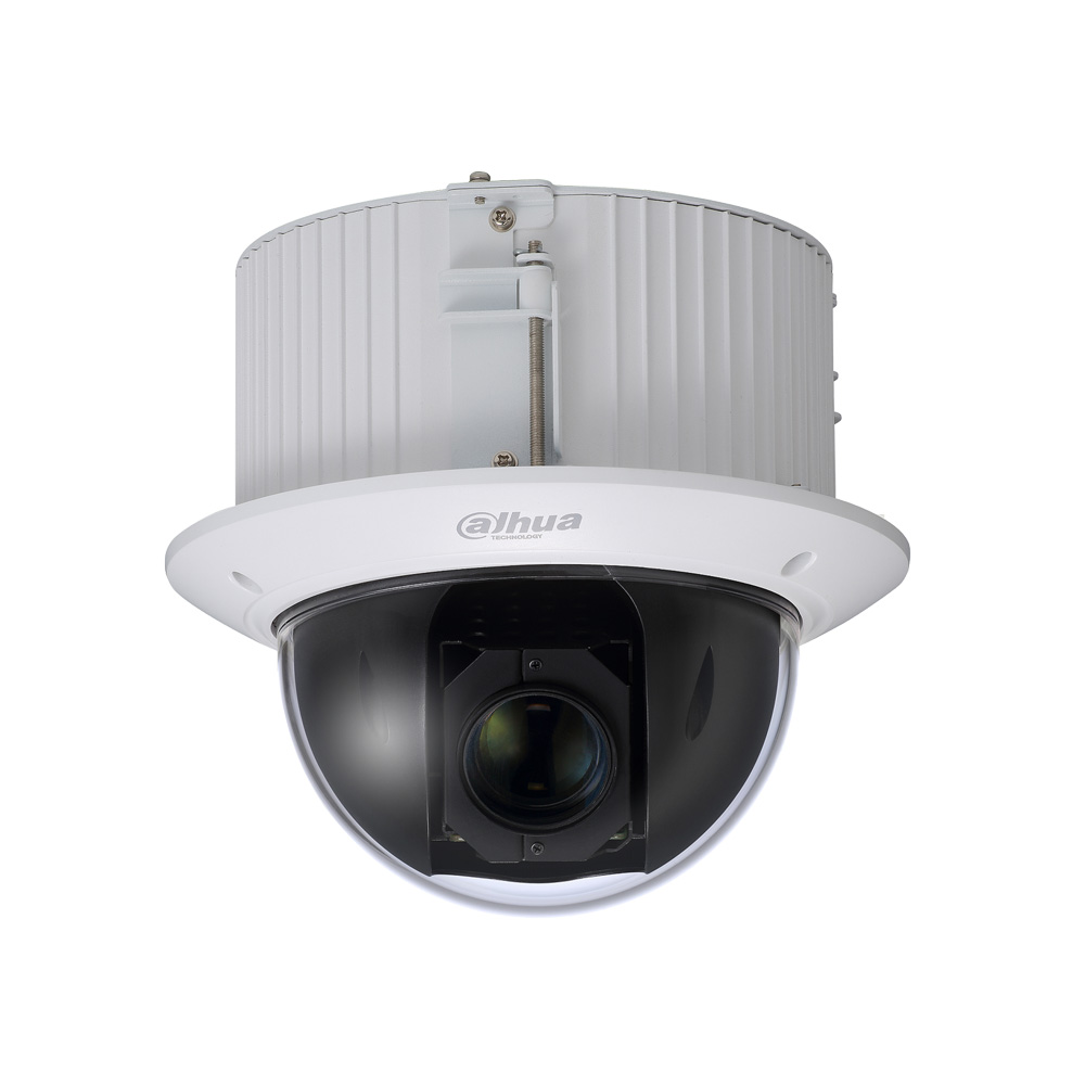 DAHUA-2172 | Dôme motorisé HDCVI jour / nuit 300 ° / sec., Anti-vandalisme pour l'intérieur. CMOS Sony® STARVIS ™ 2MP 1 / 2,8 ”. Résolution 1080P (25 ips), 720P (25/50 ips). Double sortie (HDCVI / 960H). Zoom optique 30X 4,5 ~ 135 mm (H: 67,8 ° ~ 2,4 °). Zoom numérique 16X. Filtre ICR. OSD, AWB, AGC, BLC, HLC, Real WDR 120 dB, 2D / 3D-DNR, 24 masques de confidentialité. 300 préréglages DH-SD, Pelco-D / P. 1 entrée audio. 2 entrées / 1 sortie d'alarme. RS485. IK10. 24V AC. Comprend un chargeur.