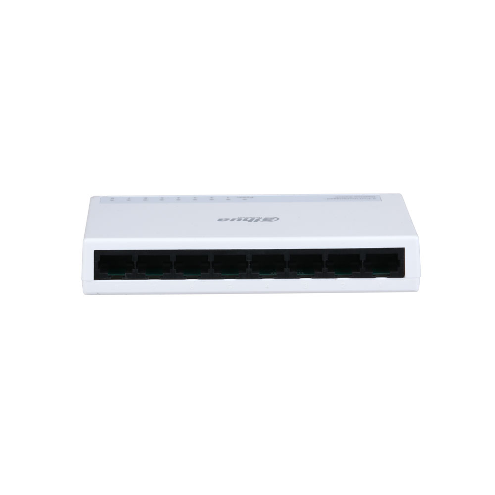 DAHUA-2224 | Switch di livello commerciale L2 non gestibile con 8 porte Fast Ethernet. Design compatto Plug & Play: nessuna configurazione richiesta. Prestazioni stabili 7x24 per operazioni a lungo termine. 220 V CA.