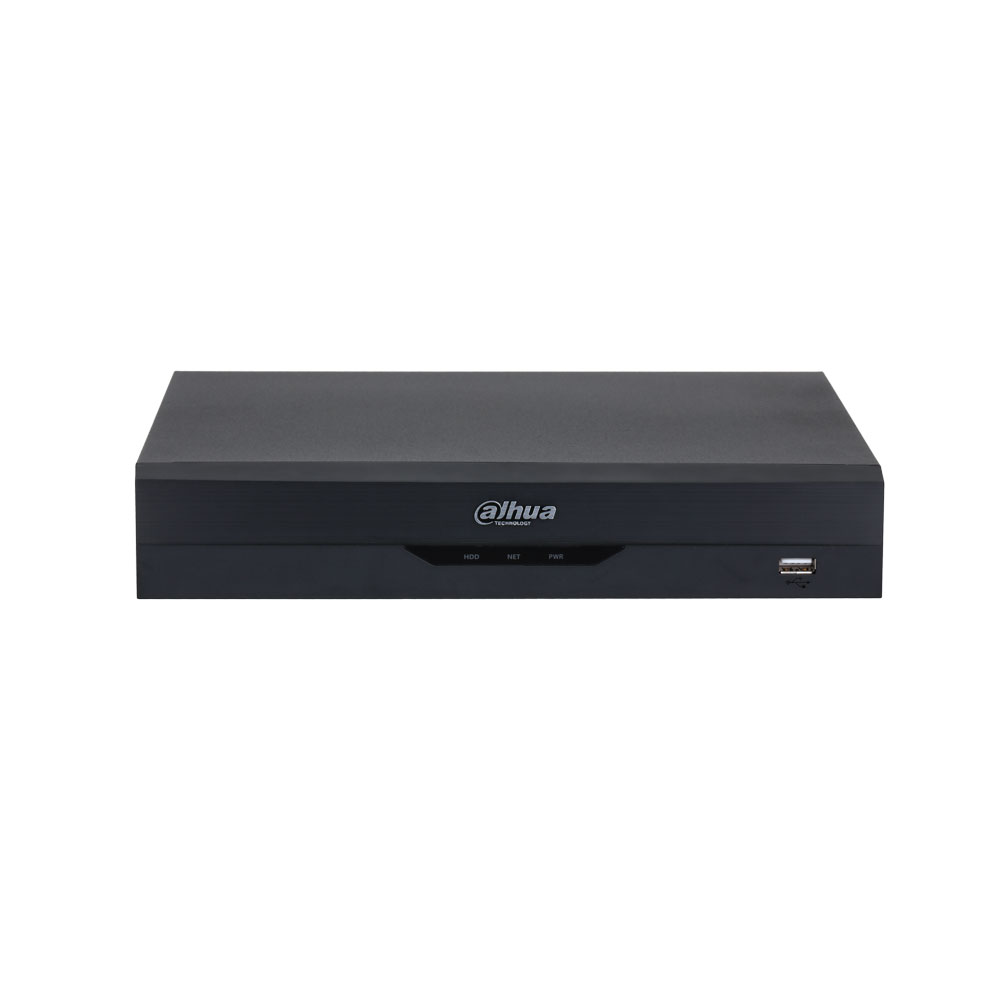 DAHUA-2227-FO | Dahua 5 en 1 XVR avec 16 canaux HDCVI / HDTVI / AHD / CVBS + 8 canaux IP 6MP (ajoutés aux entrées BNC). Les entrées BNC peuvent être converties en IP. Format AI / H.265 + / H.265 / H.264 + / H.264. Audio bidirectionnel. Jouez à 16 canaux 1080P. 128 Mbps. Enregistrement 5M-N (10 ips), 4M-N, 1080P (15 ips), 1080N, 720P, 960H, D1, CIF (25 ips). Sortie HDMI à 4K et VGA à 1080P. Protection périmétrique à 2 canaux. Détection de visage à 2 canaux. SMD Plus 16 canaux. Jusqu'à 1 disque dur SATA jusqu'à 10 To. Gigabit RJ45. Onvif, CGI, P2P, DDNS. 2 ports USB, 1 RS485. 12V DC. Bureau.