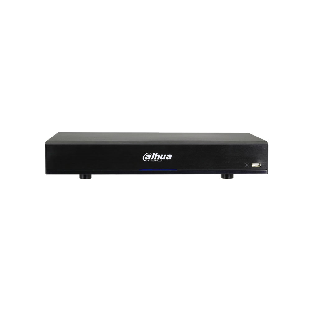DAHUA-2231-FO | Dahua 5 en 1 XVR avec 8 canaux HDCVI / HDTVI / AHD / CVBS + 8 canaux IP 8MP (ajoutés aux entrées BNC). Les entrées BNC peuvent être converties en IP. Format AI / H.265 + / H.265 / H.264 + / H.264. Audio bidirectionnel. 8 entrées / 1 sortie audio. Lit 8 canaux 1080P. 128 Mbps. Enregistrement 4K / 8MP (15 ips), 6MP, 5MP (20 ips), 4K-N, 4MP, 3MP, 1080P, 720P, 960H, D1, CIF (25 ips). Sortie HDMI à 4K et VGA à 1080P. Protection périmétrique à 2 canaux. Détection de visage à 2 canaux. SMD Plus à 8 canaux. 8 entrées / 3 sorties d'alarme. Jusqu'à 1 disque dur SATA jusqu'à 10 TB. Gigabit RJ45. Onvif, CGI, P2P, DDNS. 2 ports USB, 1 RS485. 12V DC. Bureau.