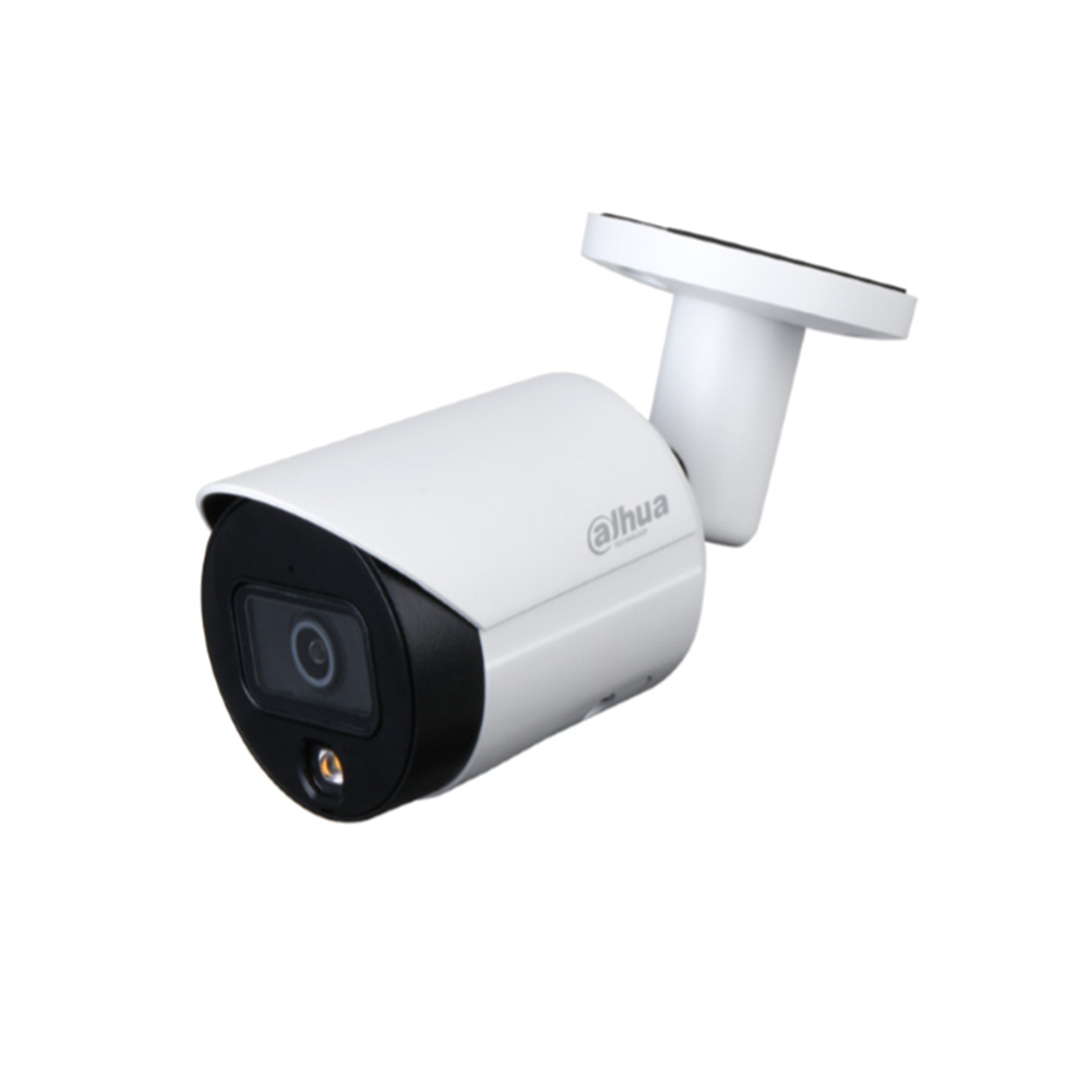 DAHUA-2241-FO | Caméra Bullet IP couleur Dahua StarLight avec éclairage extérieur blanc de 30 m. CMOS 4MP 1/3 ”. Double flux. Format H.265 + / H.265 / H.264 + / H.264 / MJPEG. Résolution jusqu'à 4MP à 25ips. 0,004 lux F1.0. Objectif fixe de 2,8 mm (96 °). OSD, AWB, AGC, BLC, HLC, WDR 120dB, 3D-DNR, 4 zones ROI, miroir, capteur vidéo et masques de confidentialité. Détection intelligente (IVS). Il intègre un microphone. Emplacement MicroSD. Onvif, CGI, P2P, Milestone, Genetec. IP67. 3AXIS. 12V DC. PoE.