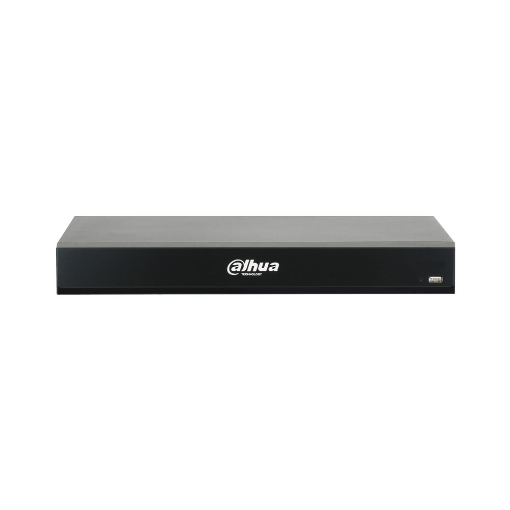 DAHUA-2596-FO | Dahua 5 en 1 XVR avec 8 canaux HDCVI / HDTVI / AHD / CVBS + 8 canaux IP 8MP (ajoutés aux entrées BNC). Les entrées BNC peuvent être converties en IP. Format AI / H.265 + / H.265 / H.264 + / H.264. 4 entrées audio / 1 sortie. Lit 8 canaux 1080P. 128 Mbps. Enregistrement 4K / 8MP (15 ips), 6MP, 5MP (20 ips), 4K-N, 4MP, 3MP, 1080P, 720P, 960H, D1, CIF (25 ips). Sortie HDMI à 4K et VGA à 1080P. Protection périmétrique à 2 canaux. Détection de visage à 2 canaux. SMD Plus 8 canaux. 8 entrées / 3 sorties d'alarme. Jusqu'à 2 disques durs SATA jusqu'à 10 To. Gigabit RJ45. Onvif, CGI, P2P, DDNS. 2 ports USB, 1 RS485. 12V DC. Bureau.