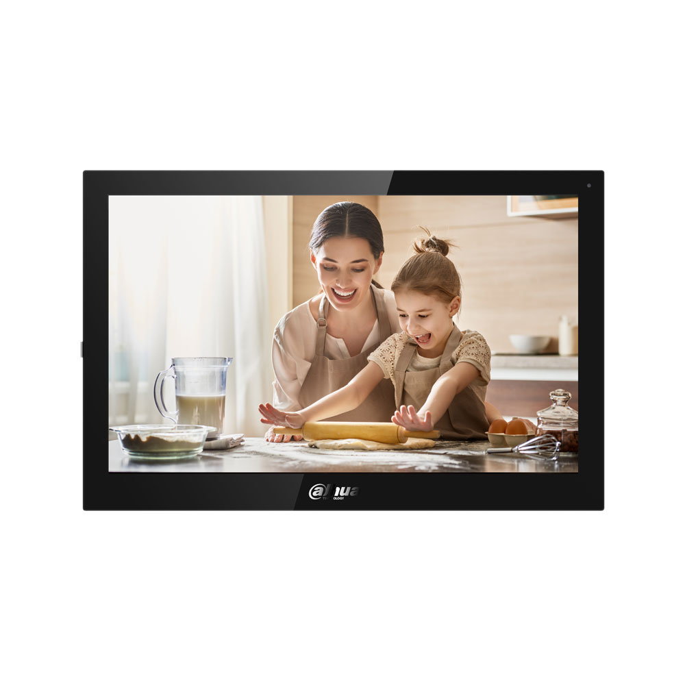 DAHUA-2601 | Moniteur IP couleur WiFi 10 ”. Écran tactile capacitif. Système d'exploitation Android 8.1. H.264. Il intègre un microphone omnidirectionnel et un haut-parleur de 1,5 W. Suppression d'écho et réduction numérique du bruit. Possibilité de visualiser les SMS publiés par le centre de gestion. Communication numérique complète. Possibilité de contrôler l'ascenseur via le moniteur intérieur. Captures et enregistrement d'images (nécessite une carte SD). Fente MicroSD (carte non incluse). 1 RS485. 8 entrées / 1 sortie d'alarme. Montage en surface. 12V DC. PoE.