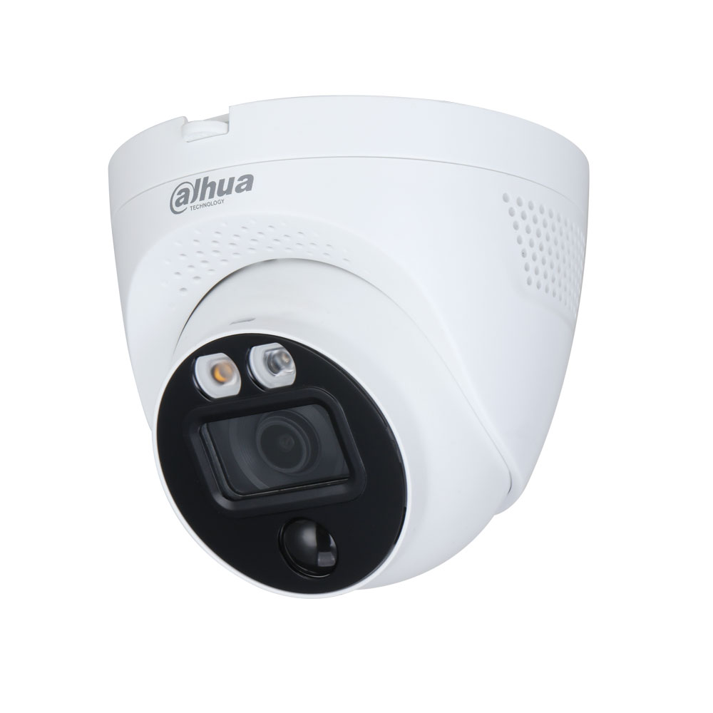 DAHUA-2707 | Domo fijo 4 en 1 Dahua Full-Color con disuasión activa iluminación blanca Smart de 40 m para exterior