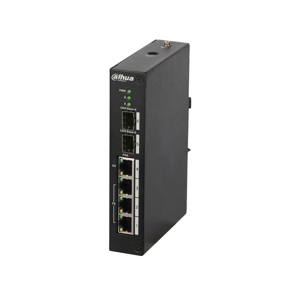 DAHUA-3961-FO | Commutateur Dahua 6 ports avec 4 PoE