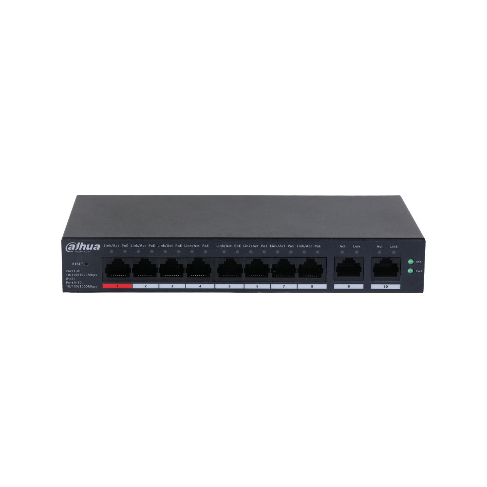 DAHUA-4247-V2 | Dahua Gigabit Gigabit Managed Cloud Switch with 8 PoE Ports