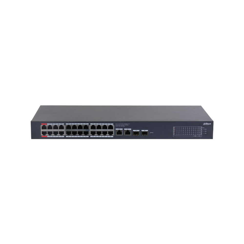 DAHUA-4252 | Switch gestionable L2 en la nube de 28 puertos con 24 PoE