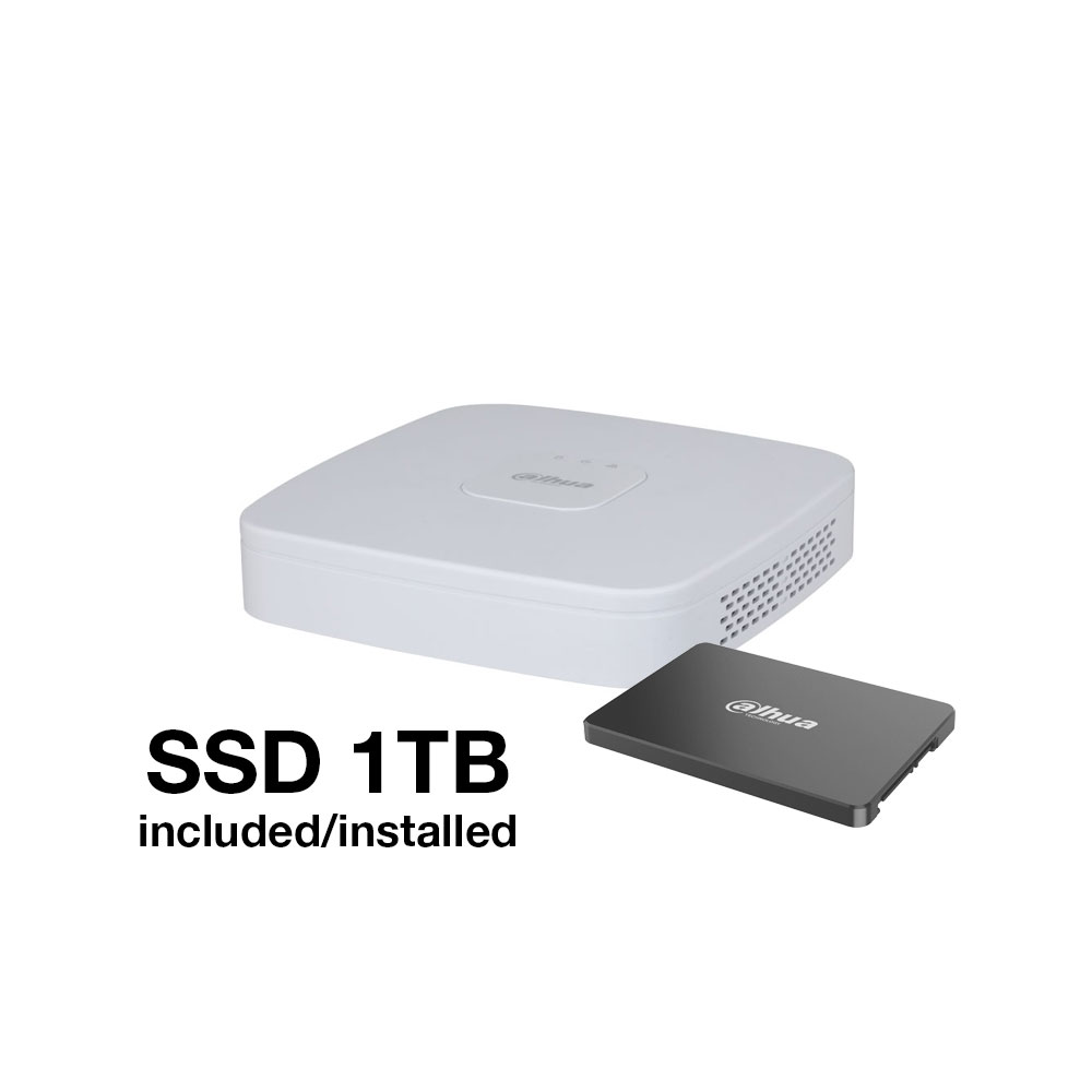 DAHUA-4268-FO | XVR Dahua 5 en 1 de 4 canales 5MP con SSD 1TB