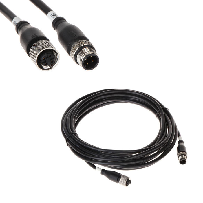 DAHUA-4619 | 6-meter network cable with M12 male-female connectors