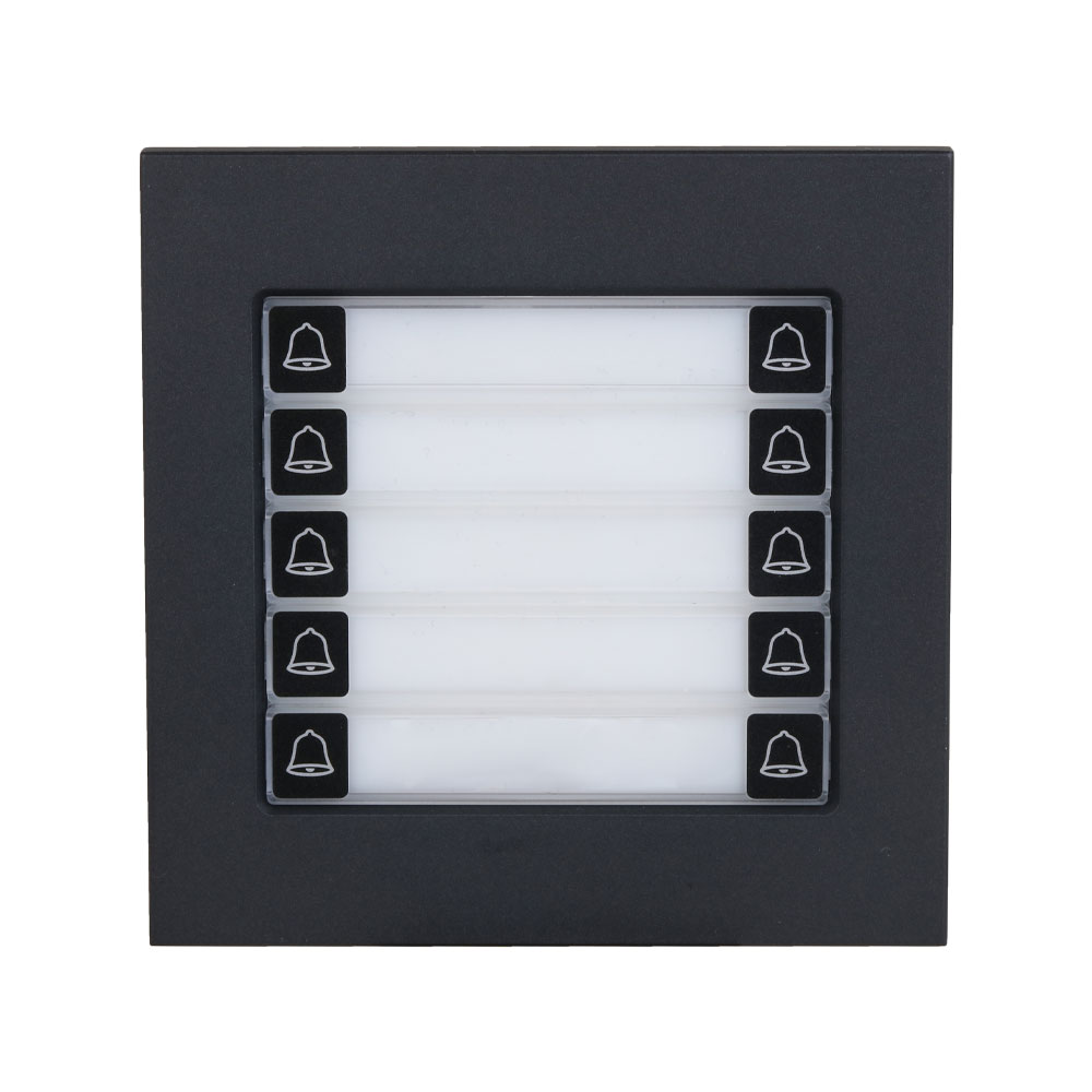 DAHUA-4790 | Module de 10 boutons poussoirs avec boîtier métallique, IP65 et IK07