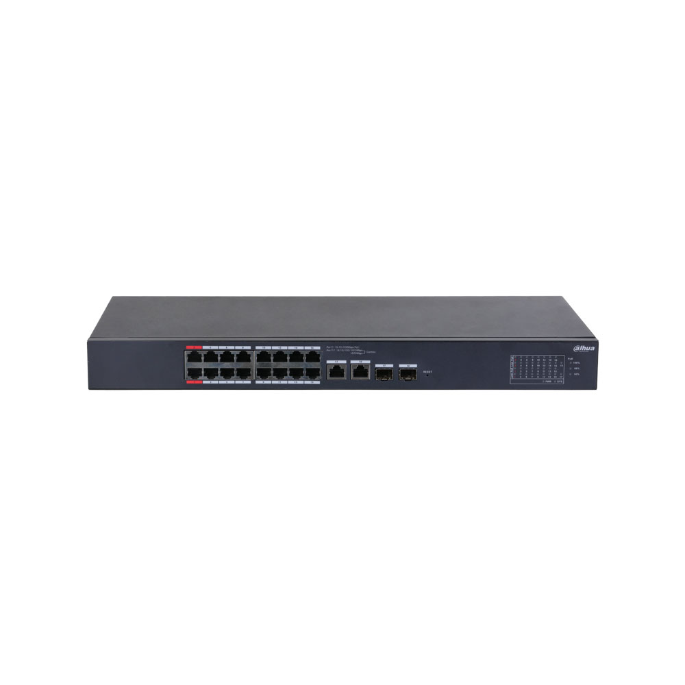 DAHUA-4966 | Switch PoE gestionable Dahua de 18 puertos