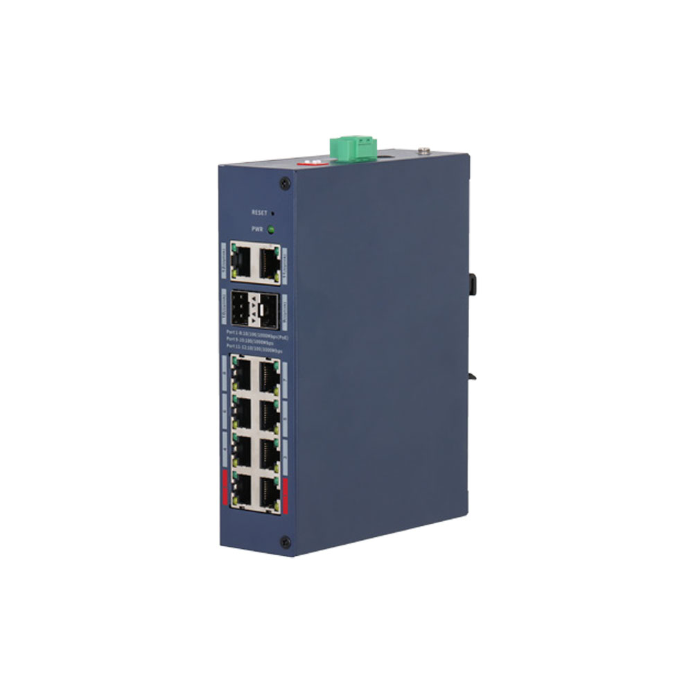 DAHUA-5110 | Switch PoE gestionado endurecido Dahua de 12 puertos Gigabit con 110W