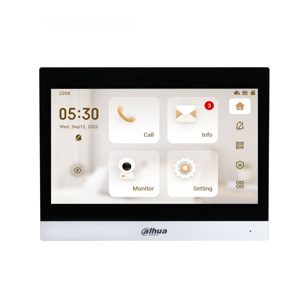 DAHUA-5274 | Monitor interior IP y Wi-Fi Dahua serie VTH8 de 10 pulgadas con PoE estándar