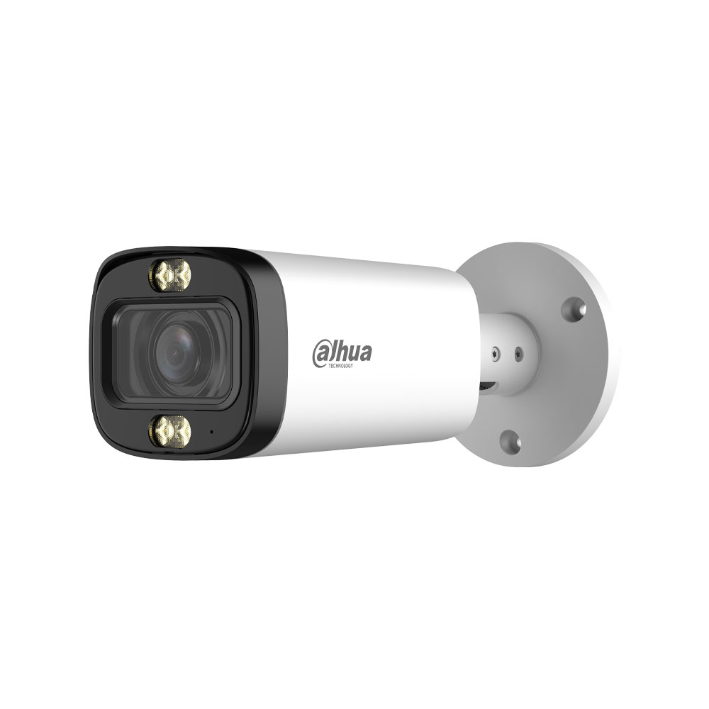 DAHUA-5325 | Cámara 4 en 1 Dahua Lite de 8MP con Smart Dual Light, micrófono y óptica motorizada para exterior