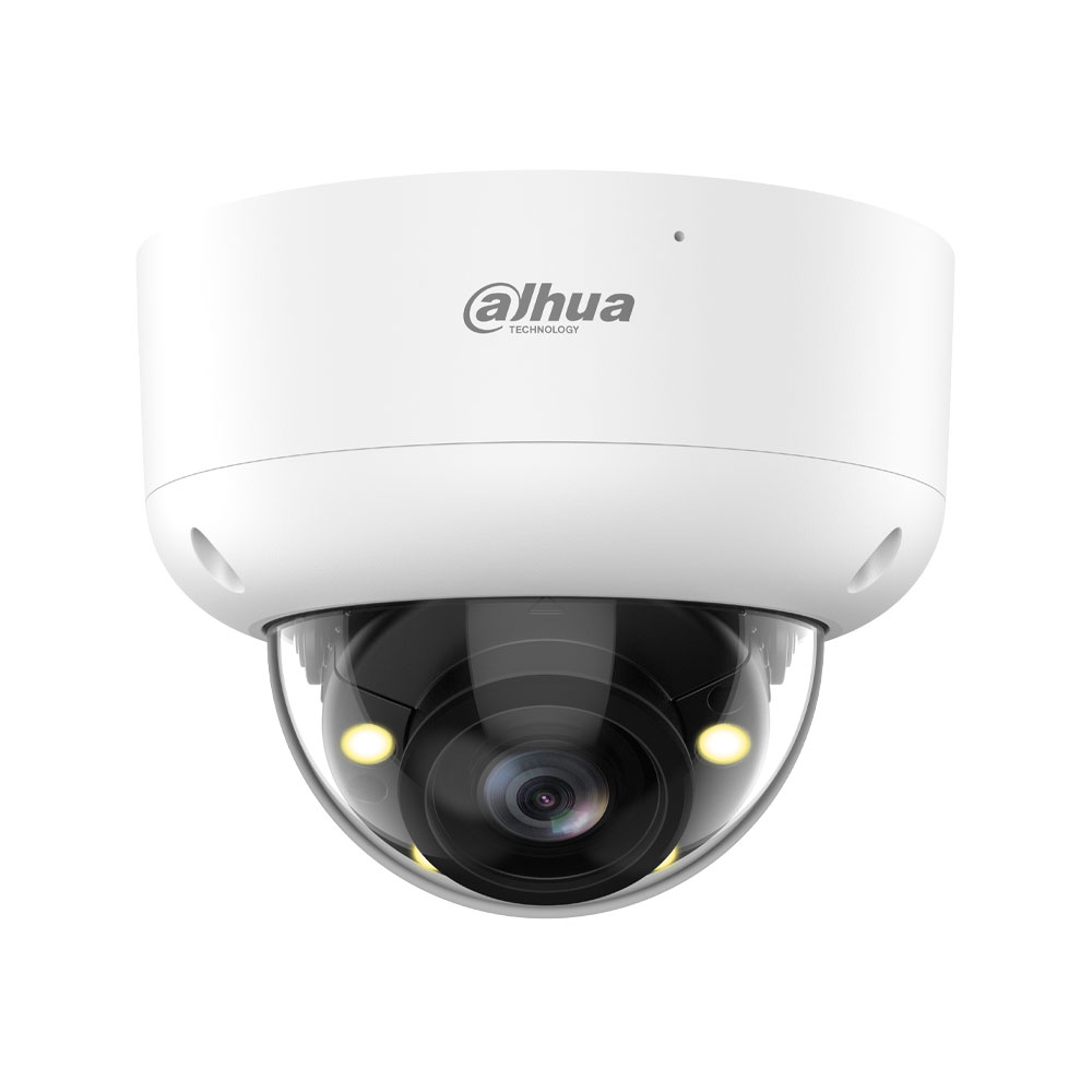DAHUA-5326 | Cámara 4 en 1 Dahua Lite de 8MP con Smart Dual Light, micrófono, óptica motorizada y carcasa antivandálica