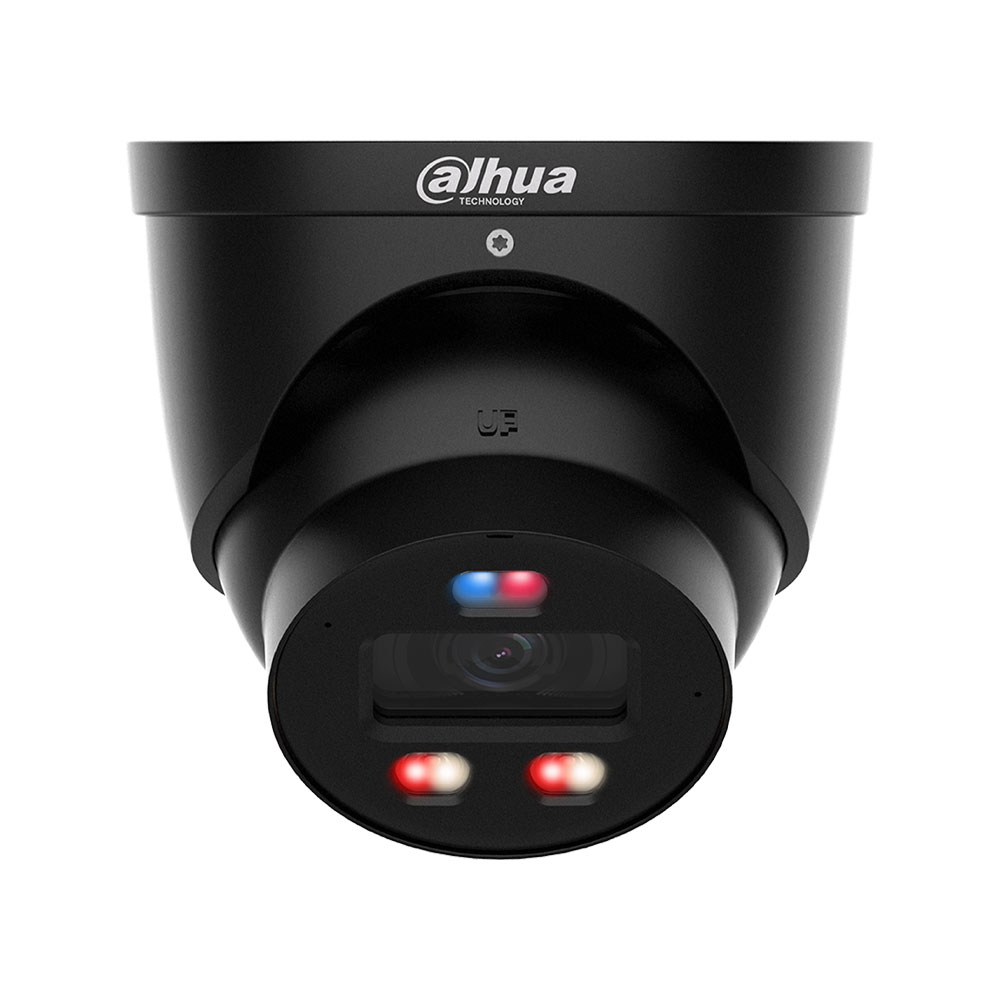 DAHUA-5340 | Domo IP Dahua WizSense 3 de 6MP con TiOC PRO y óptica fija para exterior en negro