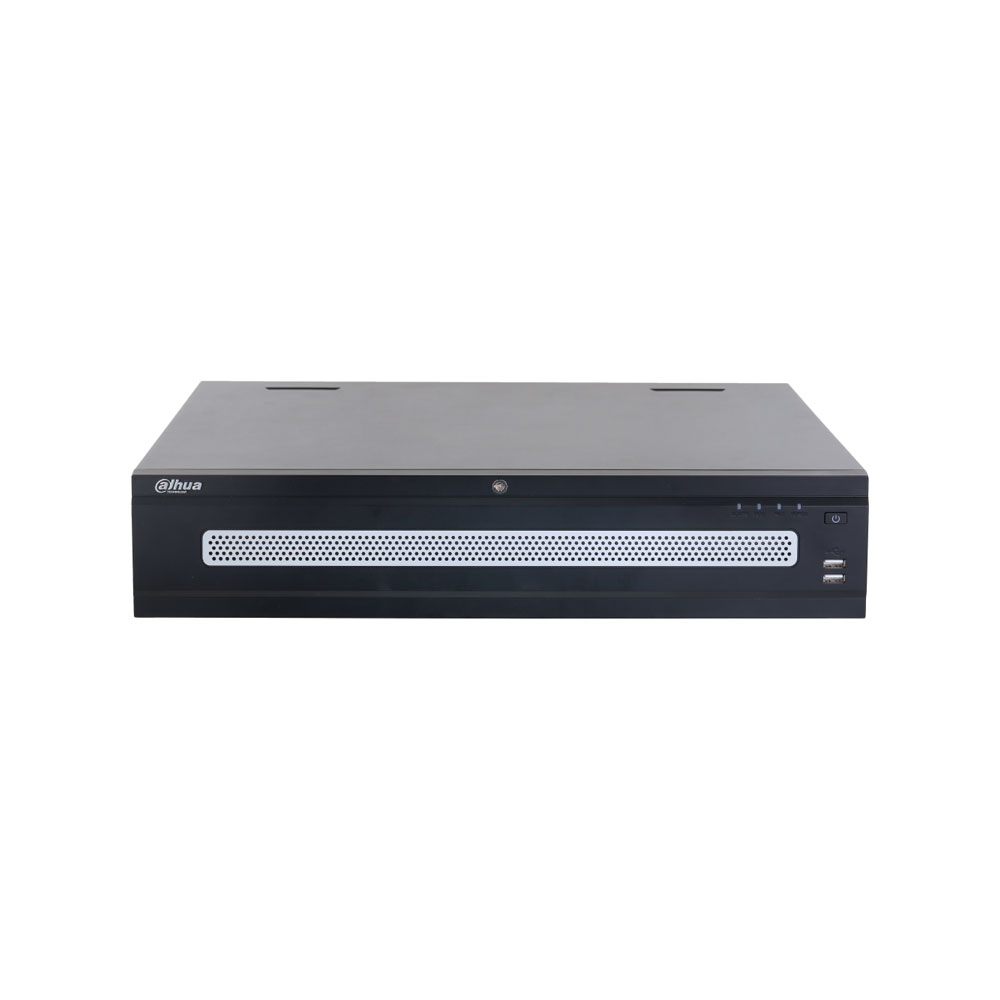 DAHUA-5378 | NVR IP Dahua WizMind 128 canaux et 32MP avec IA, 8 baies SATA, RAID et alimentations redondantes