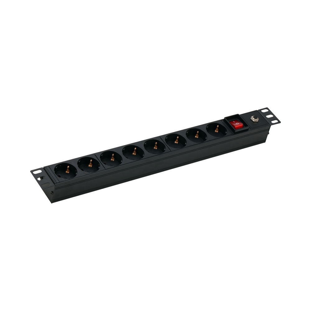 DAHUA-5389 | Régua PDU Dahua para rack 19" com 8 tomadas europeias e 4000 W