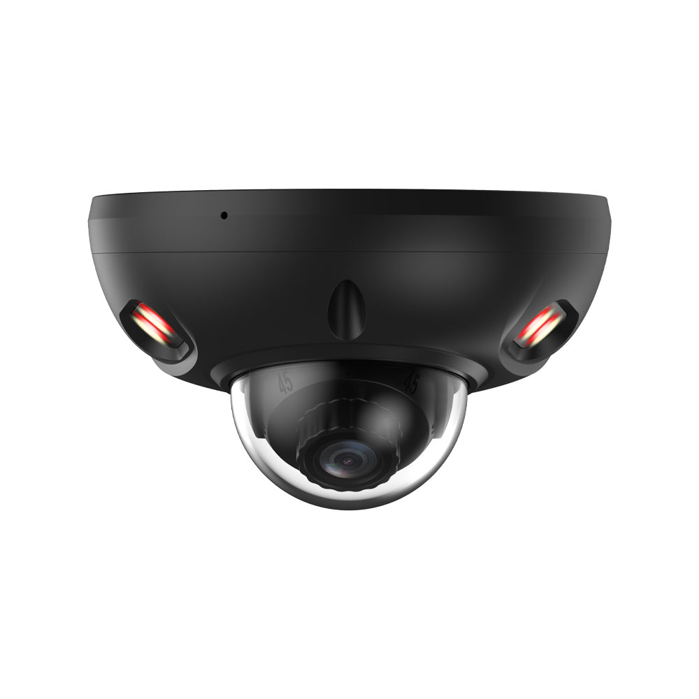 DAHUA-5396 | Dahua WizSense 3 Smart Dual Light 4MP IP mini dome with 2.1 mm lens in black for outdoor use