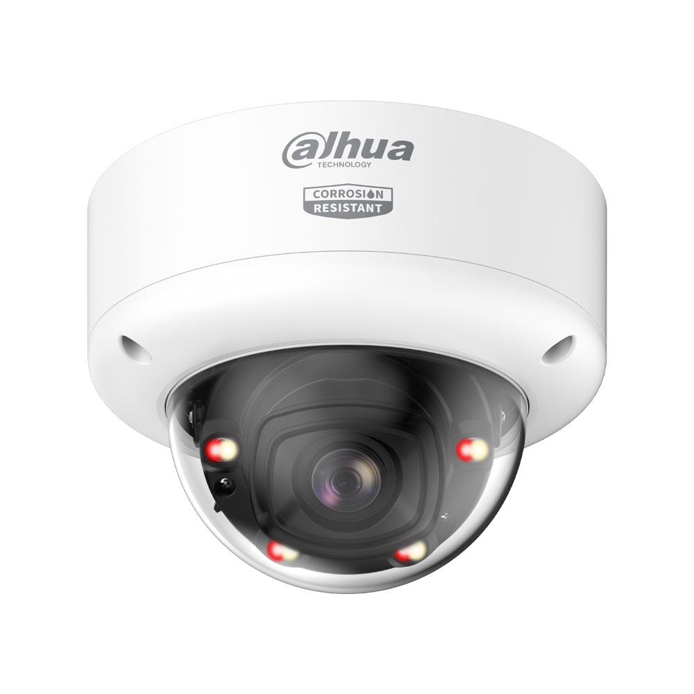 DAHUA-5425 | 4MP Dahua WizMind 5 anti-corrosion IP dome with Smart Dual Light and motorised lens