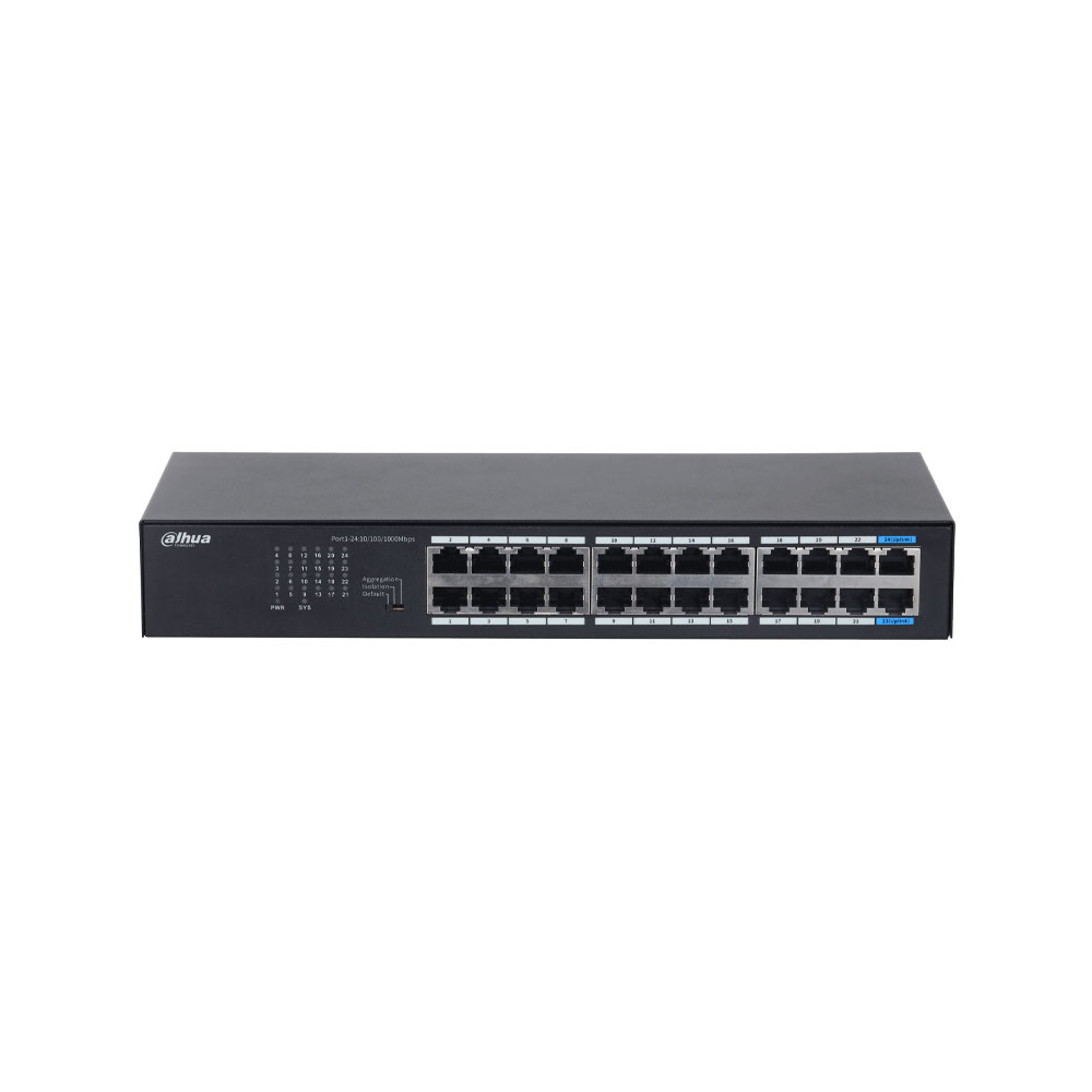 DAHUA-5515 | Switch Gigabit no gestionable Dahua de capa 2 con 24 puertos RJ45