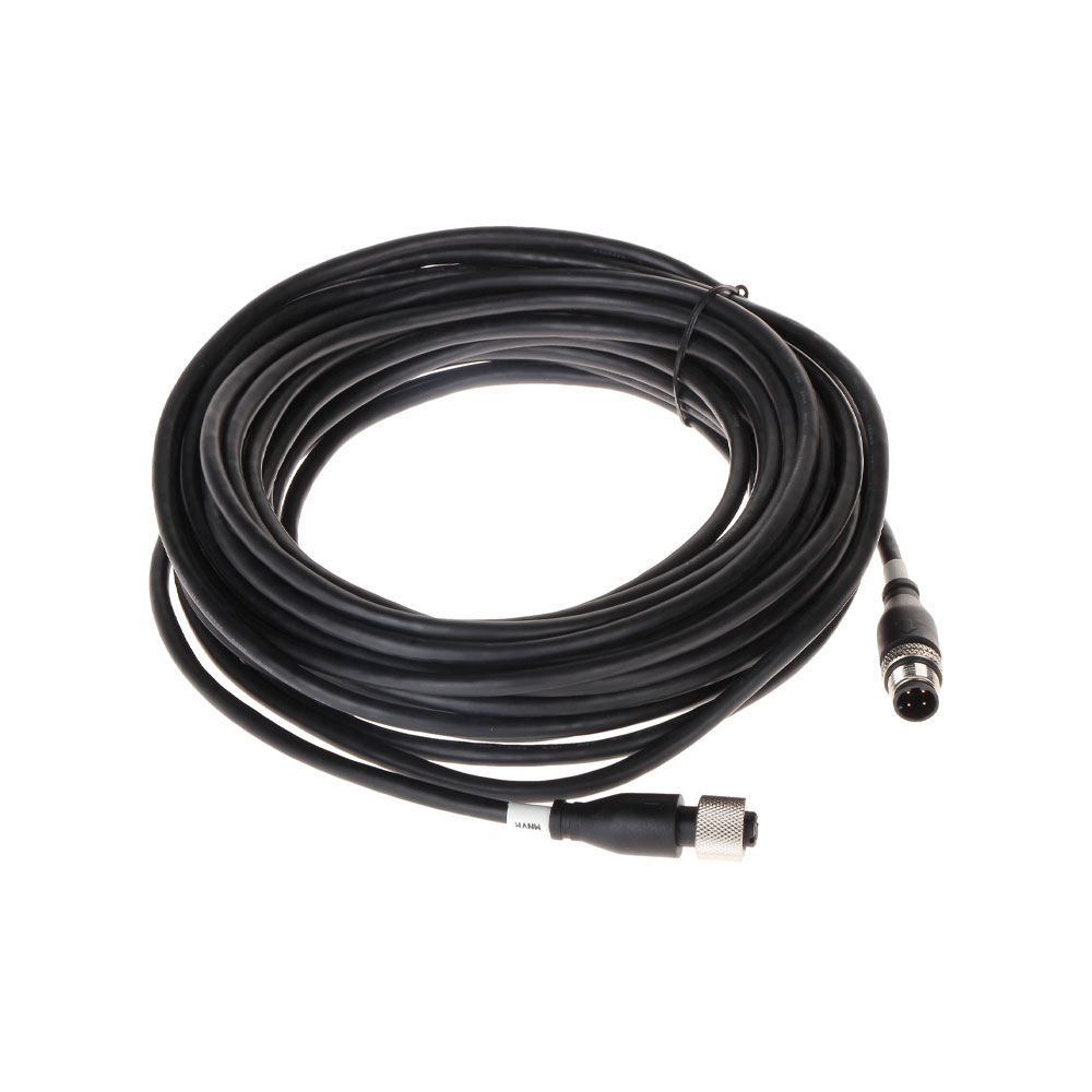 DAHUA-5598 | Câble Dahua de 12 m avec connecteurs M12 à 4 broches pour caméras IP et enregistreurs mobiles