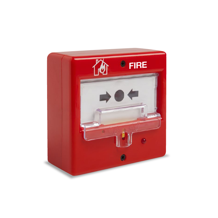 DEM-189-I | Pulsador manual de alarma rearmable con tapa