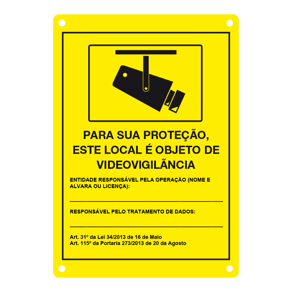 DEM-281P | Placa CCTV em português