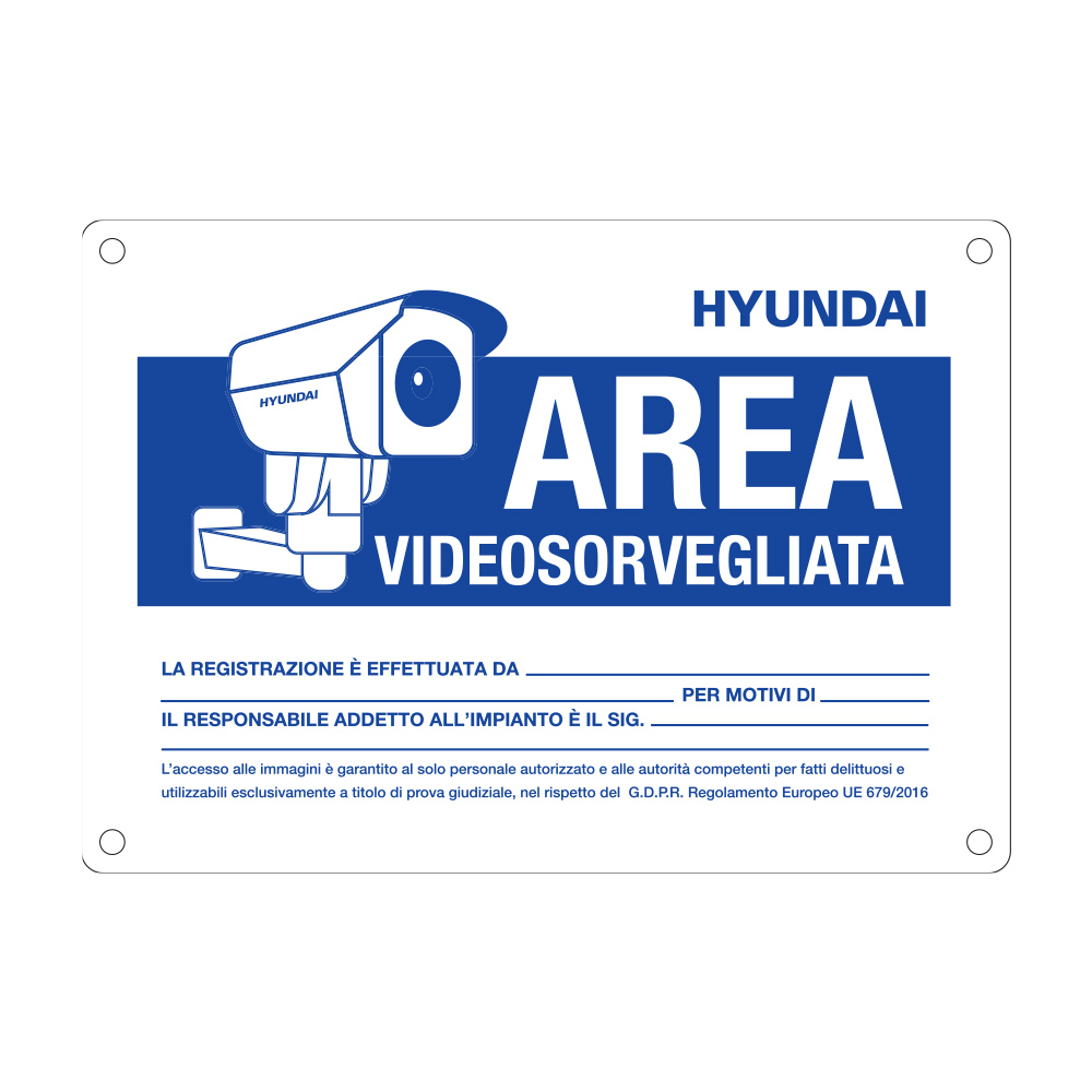 DEM-28-IT | Placca serigrafia HYUNDAI