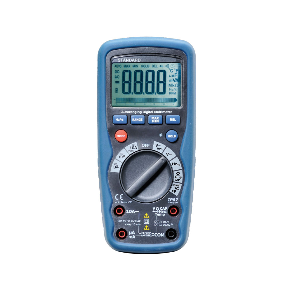 DEM-916 | Digital multimeter with temperature test