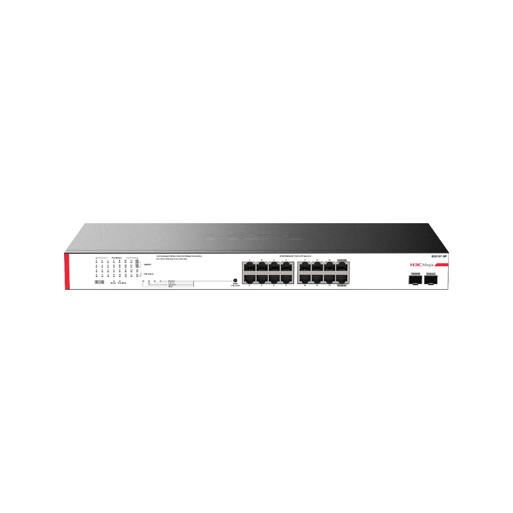 H3C-12 | PoE switch 16 Gigabit ports + 2 SFP slots