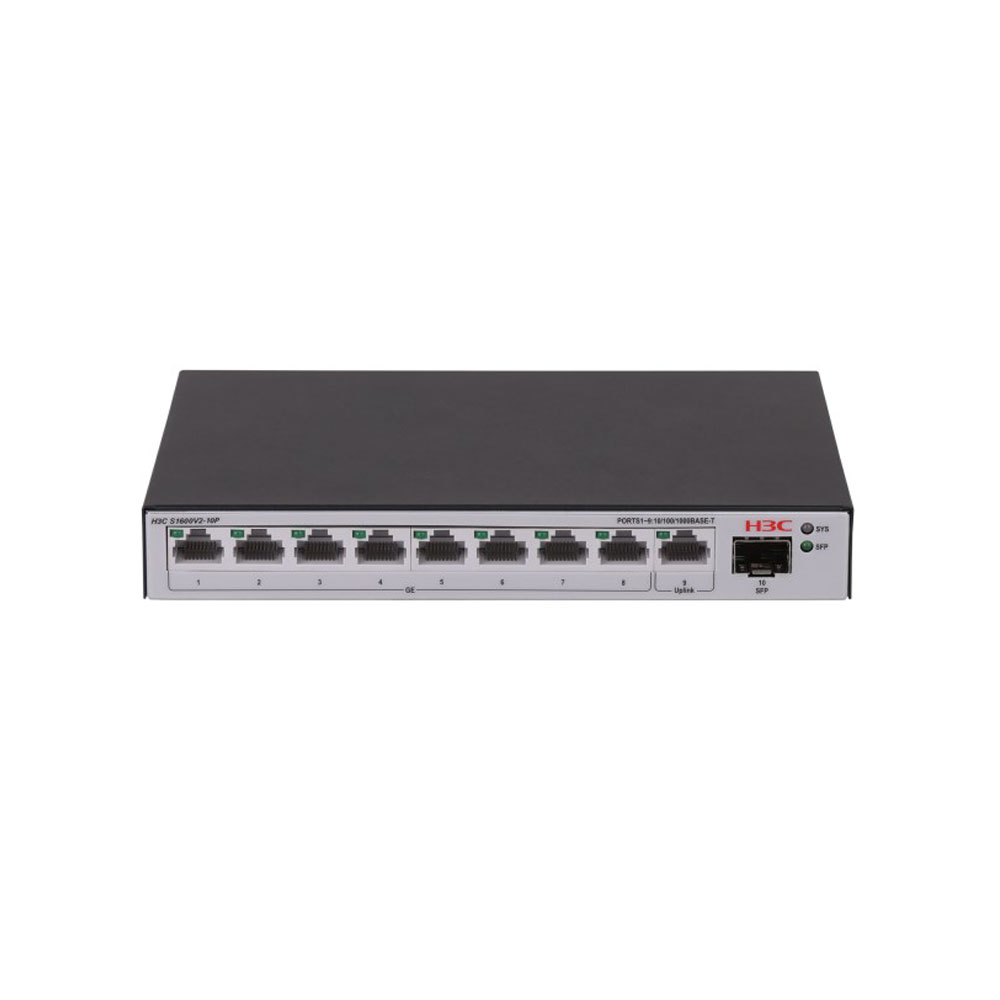 H3C-28 | 9-port Gigabit L2 switch and 1 Gigabit SFP port