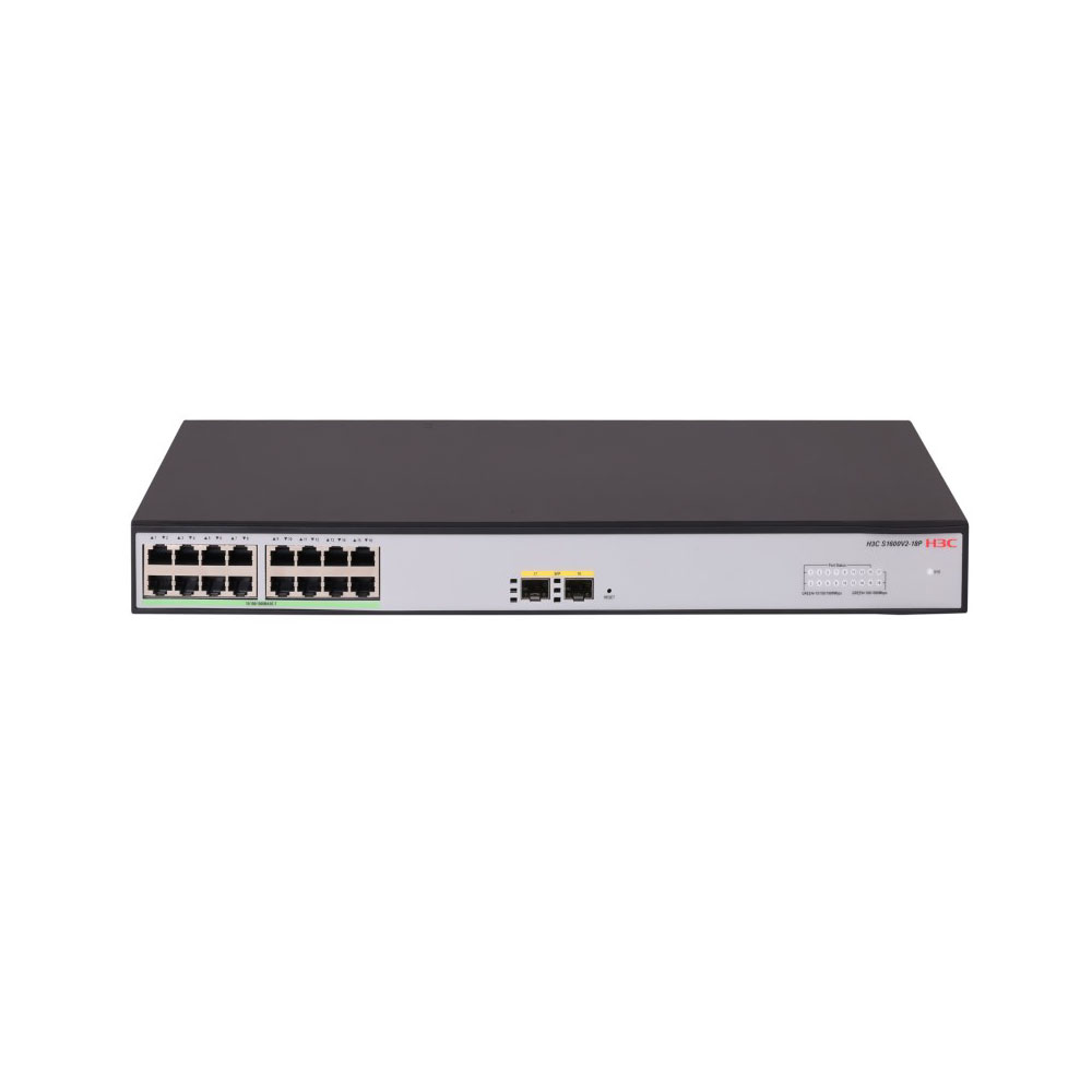 H3C-30 | Switch L2 de 16 puertos Gigabit y 2 puertos SFP Gigabit