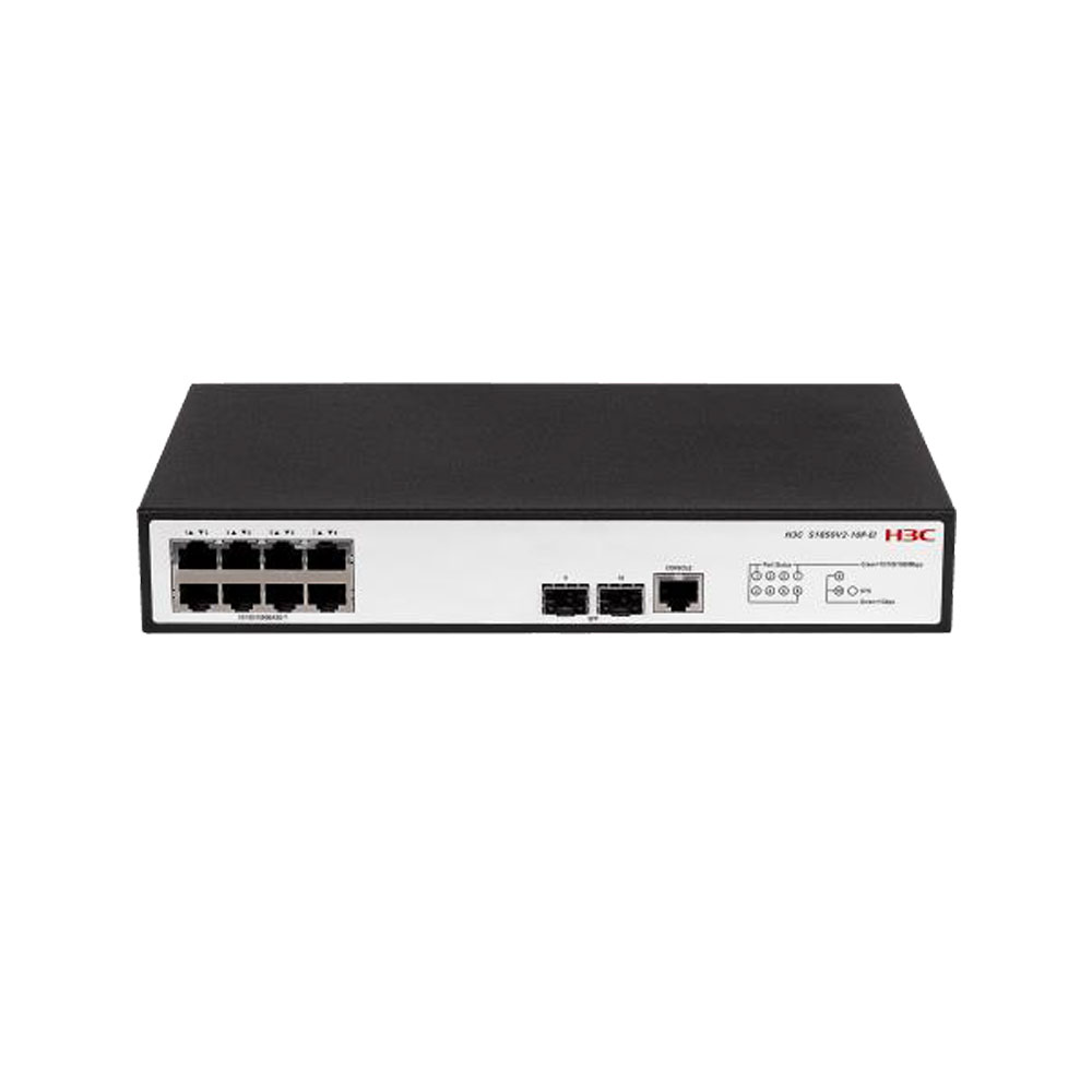 H3C-34 | Switch L2 Gigabit a 8 porte e 2 slot SFP Gigabit