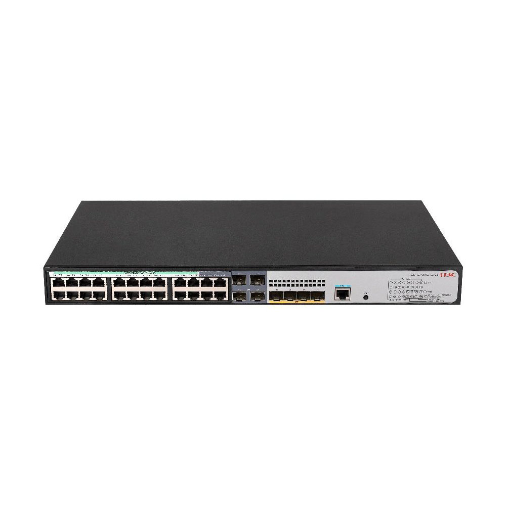 H3C-47 | 24-port Gigabit PoE L3 Switch, 4 SFP combo and 4 SFP+ ports