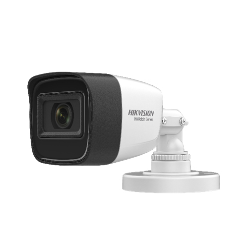 HIK-144 | Caméra bullet 4 en 1 série HIKVISION® HiWatch ™ avec éclairage IR intelligent de 30 m pour une utilisation en extérieur. 8MP CMOS. Sortie 4 en 1 (HDCVI / HDTVI / AHD / 960H). Optique fixe de 2,8 mm (102 °). Filtre ICR 0,01 lux. OSD, AWB, AGC, BLC, HLC, WDR 120dB, 3D-DNR, luminosité, netteté, miroir. IP66 3AXIS. 12V DC