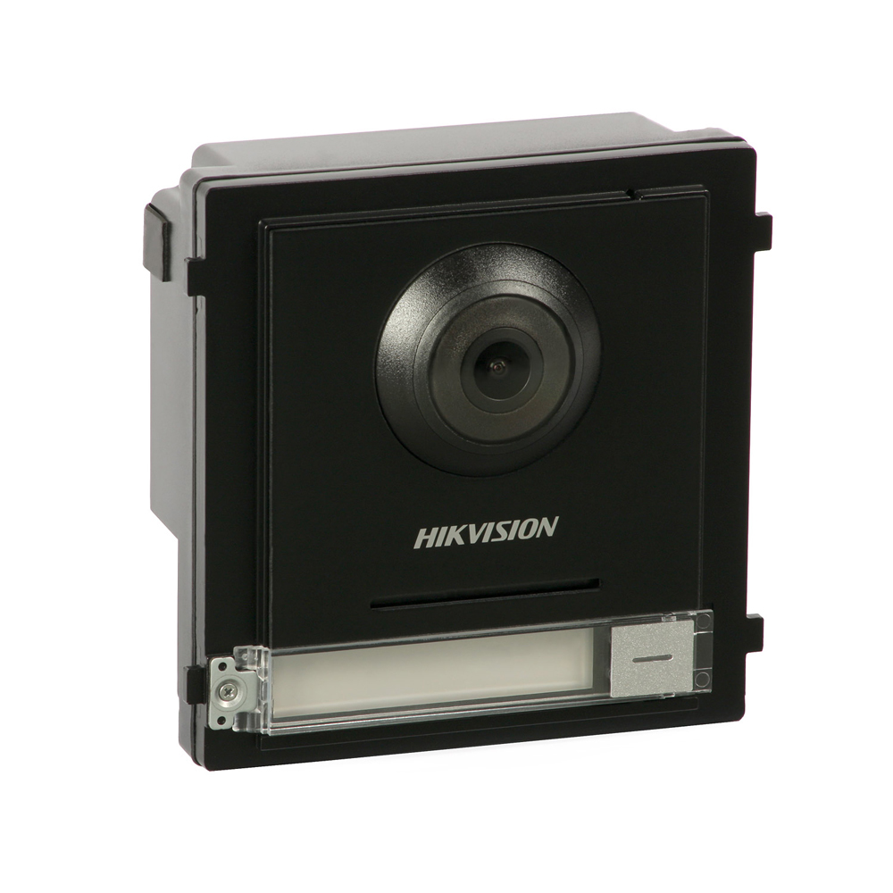 HIK-181 | Estación de videoportero IP a dos hilos HIKVISION con cámara fisheye de 2MP. Botón físico. Función de control de accesos. Incorpora micrófono y altavoz. BLC, DNR, WDR real, videosensor. Interfaz de red a dos hilos. RS485 para conexión de submódulos. 4 entradas de alarma. IP65. 24V CC / 12V CC. Salida de alimentación.