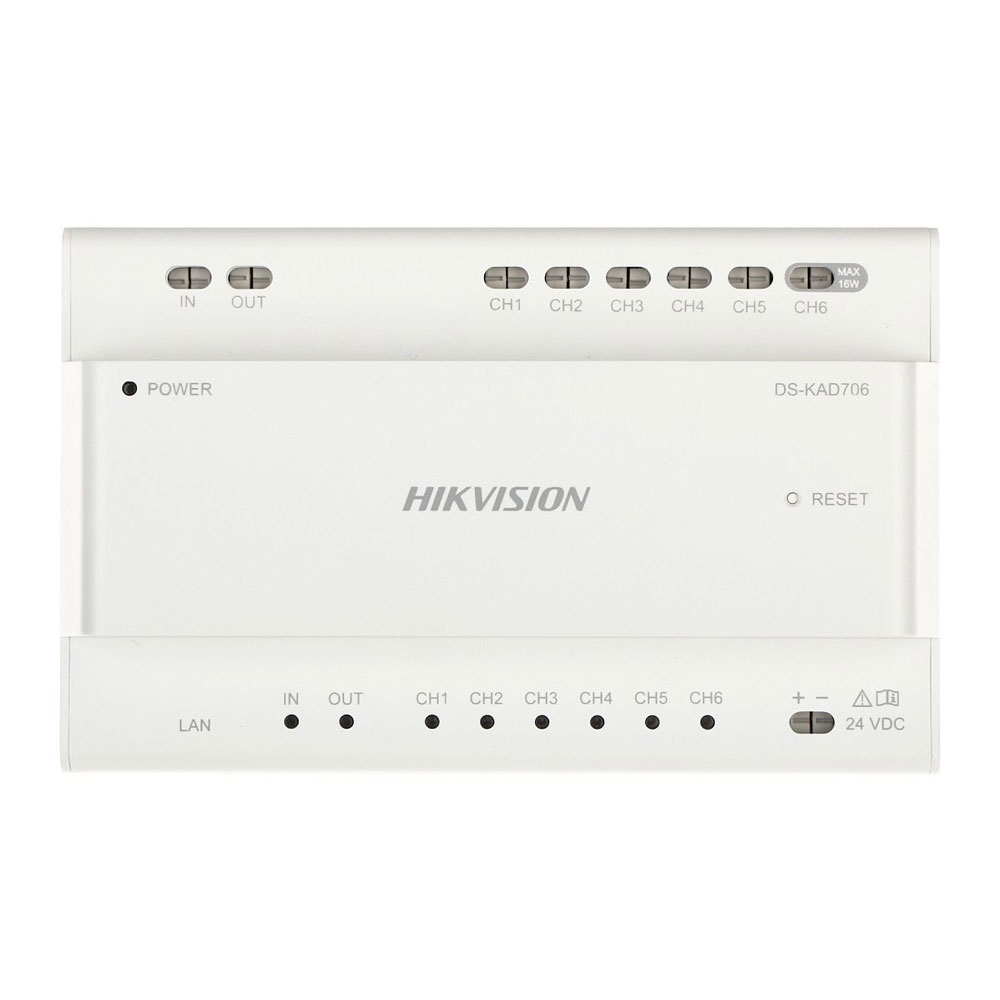 HIK-183 | Distribuidor de vídeo/audio hilos HIKVISION con 6 interfaces en cascada