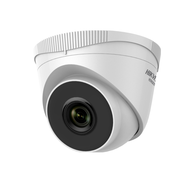 HIK-5N | Domo fijo IP Serie HiWatch™ de HIKVISION® de 4MP con iluminación infrarroja 30m, apto para exterior. Formato H.265+/H.265/H.264/H.264+/MJPEG. CMOS 1/3" de 4MP. Resolución digital de 4MP@20IPS. Filtro mecánico. 0,028 lux. Óptica fija de 2,8 mm (100°). OSD, AGC, BLC, WDR digital, 3D-DNR, videosensor, máscaras de privacidad, zona ROI fija. IP67. 3AXIS. 12V CC. PoE.