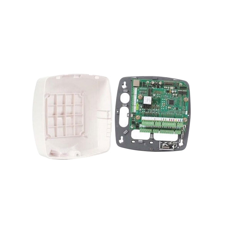 HONEYWELL-205 | Panel de Control de Accesos híbrido para una puerta en caja compacta de plástico. Sistema de Control de Accesos basado en Web. Hasta 25.000 eventos. Soporta Wiegand. Hasta 2 lectores. Hasta 10.000 tarjetas. 6 entradas / 2 salidas. 127 zonas horarias. Enlaces I/O definibles. Contacto tamper. Método de configuración por navegador web o software WIN-PACK. Modo de supervisión, función escolta. Requiere fuente de alimentación de 12V CC externa o por PoE.