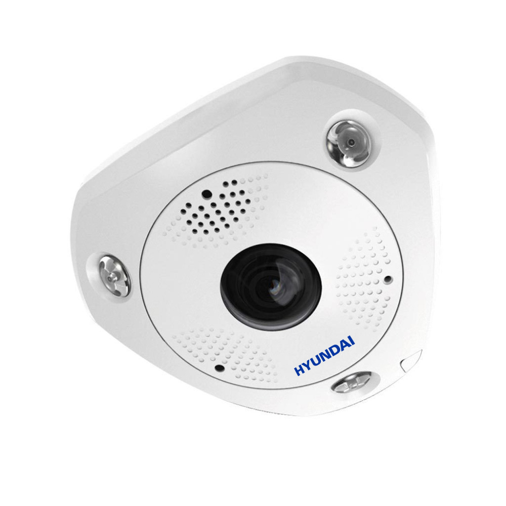 HYU-544 | IP fisheye vandal dome with IR of 15m, for outdoors
