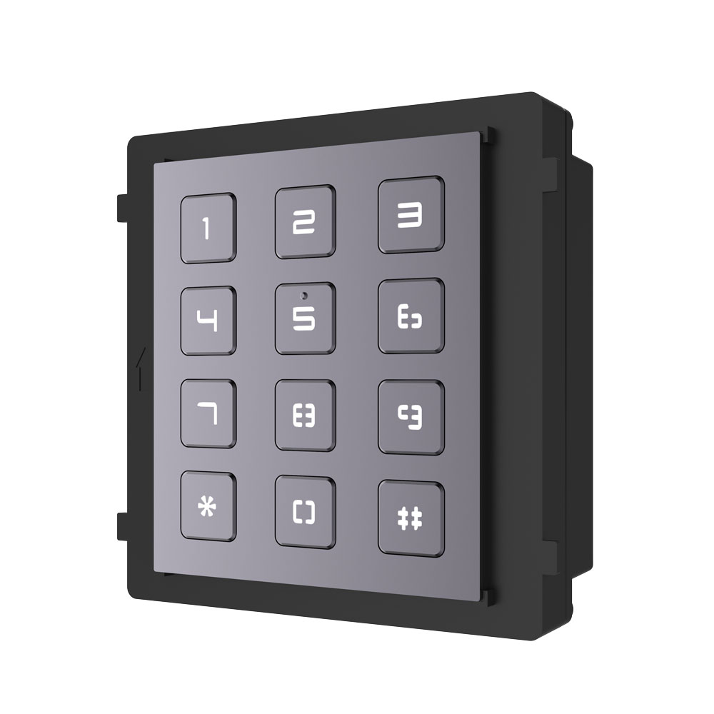 HYU-713 | HYUNDAI NEXTGEN keyboard module with 12 buttons for video intercom system. 1 input / output for modular connection. IP65, IK07. 12V DC input / output.