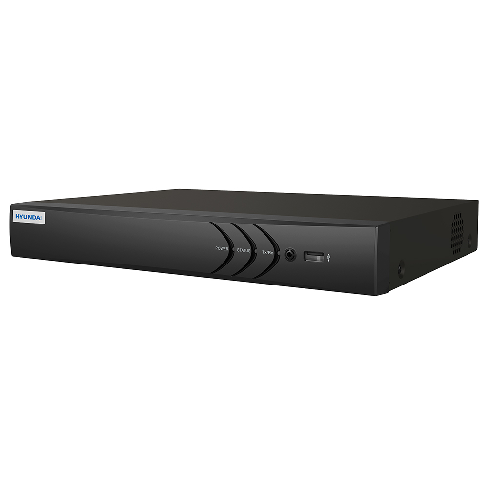 HYU-756 | NVR IP HYUNDAI NEXTGEN 8 canaux. H.265 / H.265 + / H.264 / H.264 + / MPEG4. Lecture synchrone à 8 canaux Affichez jusqu'à 8MP. Enregistrement 8MP, 6MP, 5MP, 4MP, 3MP, 1080P, UXGA, 720P, 4CIF, etc. Enregistrement jusqu'à 80 Mbps. Sortie HDMI 4K et VGA 1080P. Audio bidirectionnel. Prend en charge 1 disque dur SATA. RJ45 Gigabit Compatible Onvif, P2P, DDNS. 12V DC 8 PoE +.