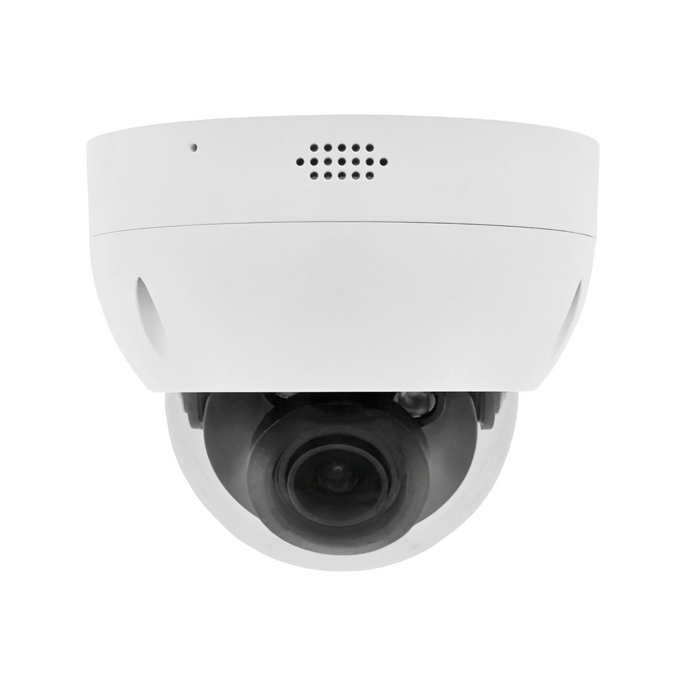 IPC-D24-ZAS-L-NB | 4MP Smart Dual Light Active Deterrence Lite AI vandal resistant IP dome for outdoor use