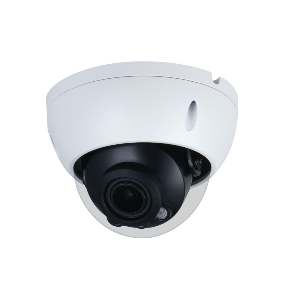 IPC-D8Z | StarLight IP fixed dome with 40 m Smart IR for outdoors. 1/2.7” CMOS of 8MP. Dual Stream H.265 / H.264 / MJPEG format. Resolution up to 8MP at 15 fps. ICR filter 0.008 lux F1.5. Motorized optics 2.7 ~ 13.5 mm (113 ° ~ 31 °). OSD, AWB, AGC, BLC, HLC, WDR 120dB, 3D-DNR, 4 ROI zones, mirror, videosensor and privacy masks. Intelligent Detection (IVS). MicroSD slot Onvif, CGI, P2P. IP67, IK10. 3AXIS. 12V DC PoE.