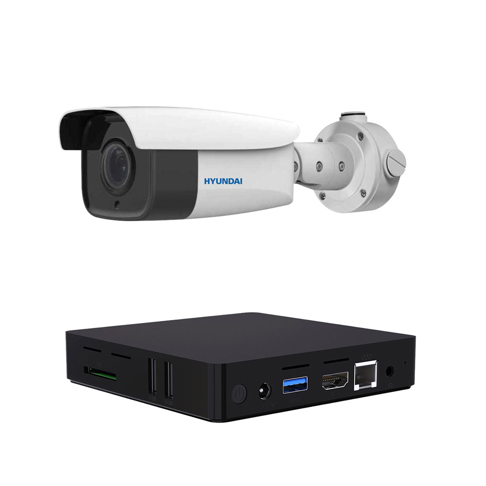 KIT-LPR1 | Kit LPR1 composto da: 1x NUC SAM-4528 (VIM-LPM2), 1 canale LPR Smart per camere LPR, licenza per 2 cannali, database di fino a 500 matricole. 1x camera bullet HYU-444 con motore LPR.