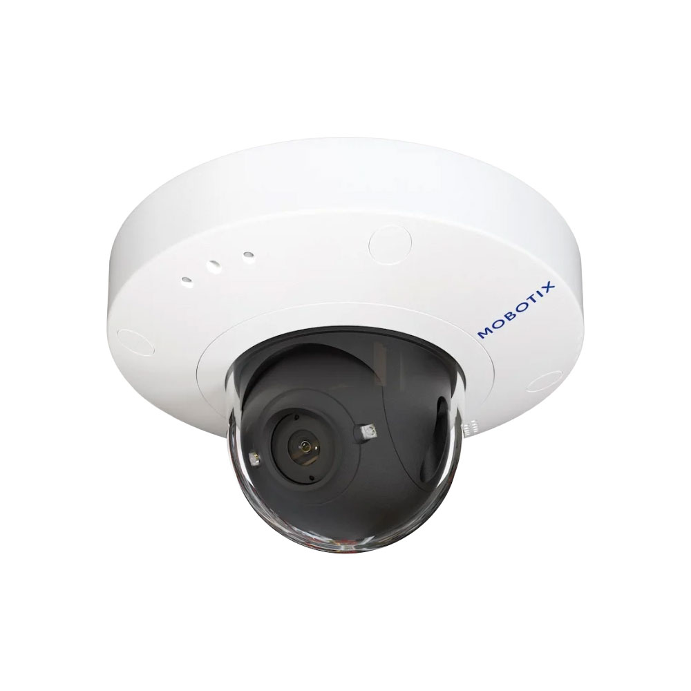 MOBOTIX-102 | Minidome IP MOBOTIX v71 de 4MP com IR, áudio, objetiva fixa de 95° e análise de vídeo para interior
