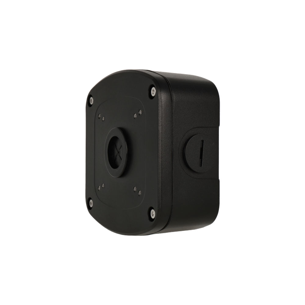PF180-B-V2 | VESTA Advanced Video black aluminium junction box for dome or bullet cameras
